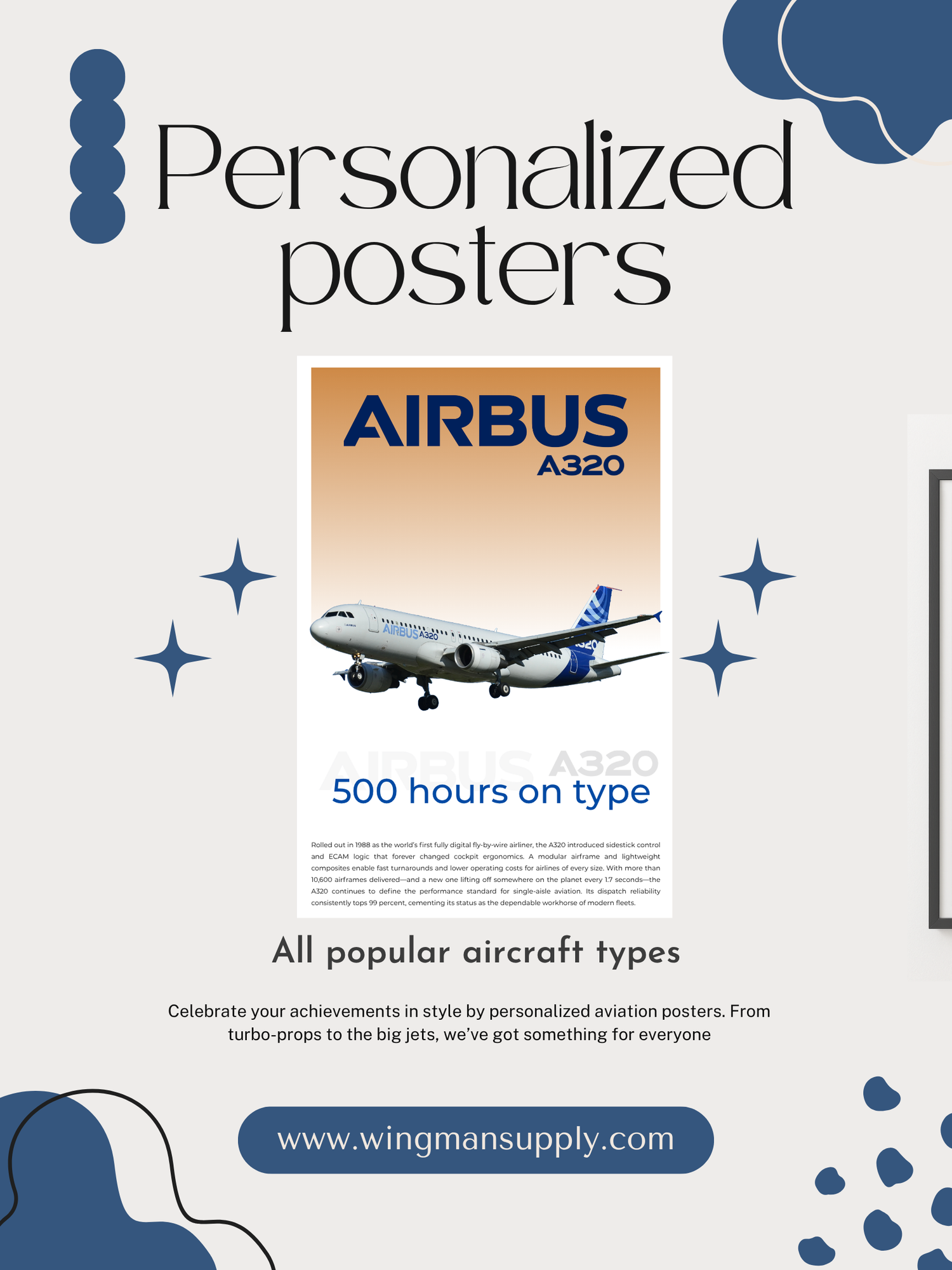Personalized Aviation Milestone Posters