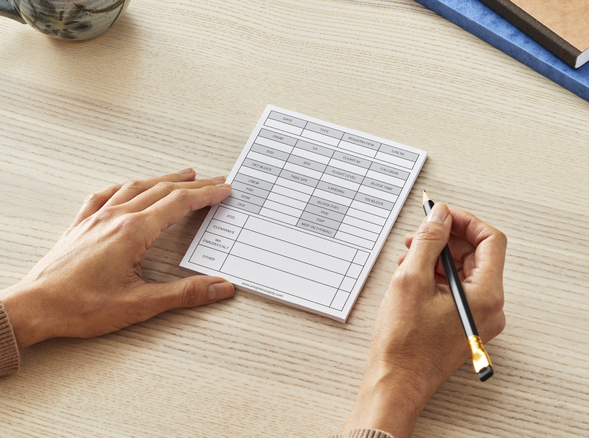 Pilot Flight Details Notepad: Quick Reference for In-Flight Operations